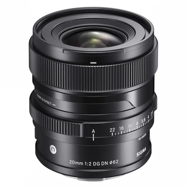 Sigma 20mm f/2 DG Contemporary Black Sony FE. Sort 