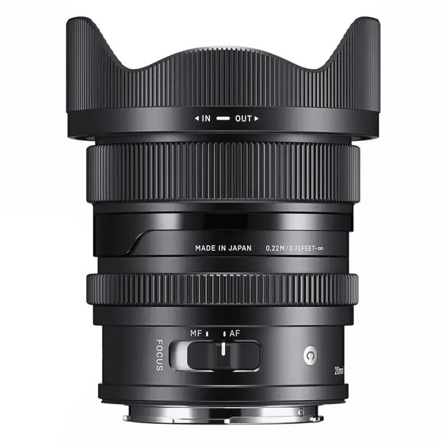 Sigma 20mm f/2 DG Contemporary Black Sony FE. Sort 