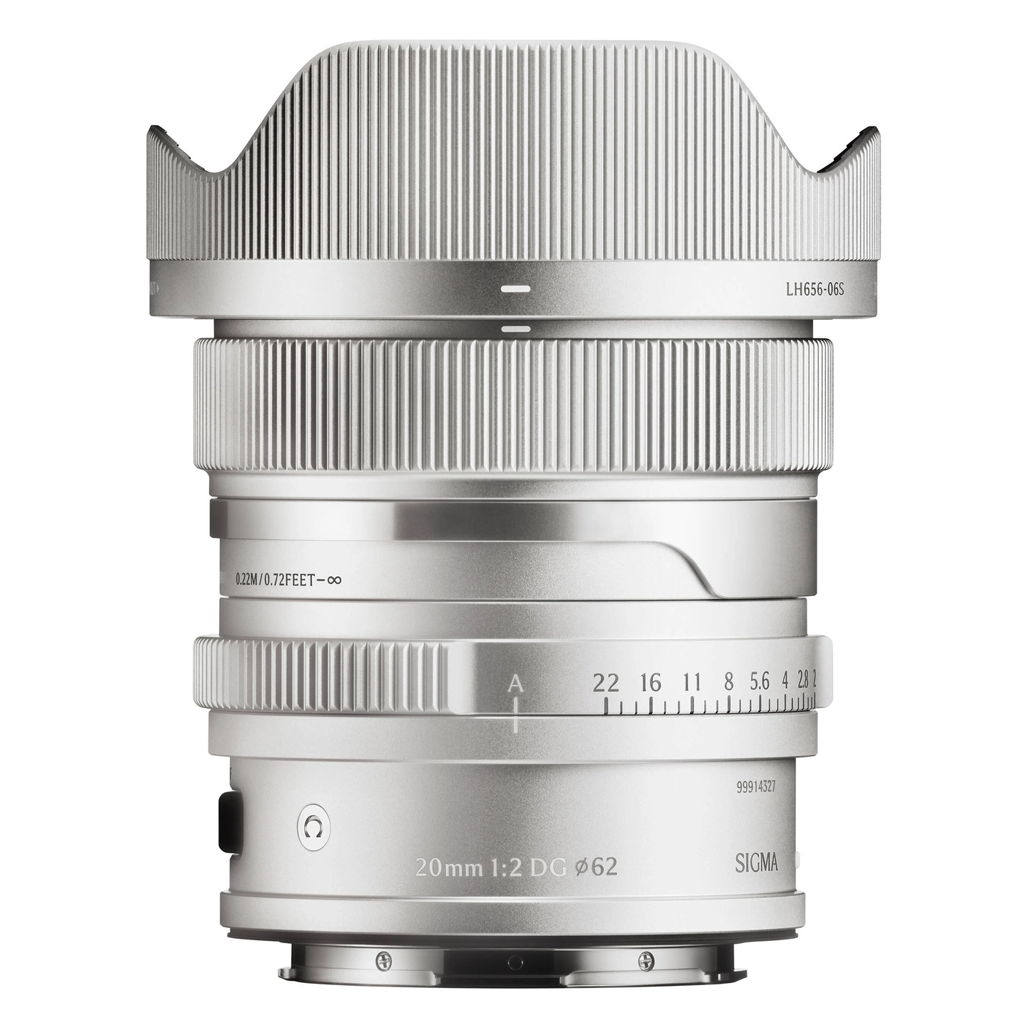 Sigma 20mm f/2 DG Contemporary Silver L-Mount. Sølv
