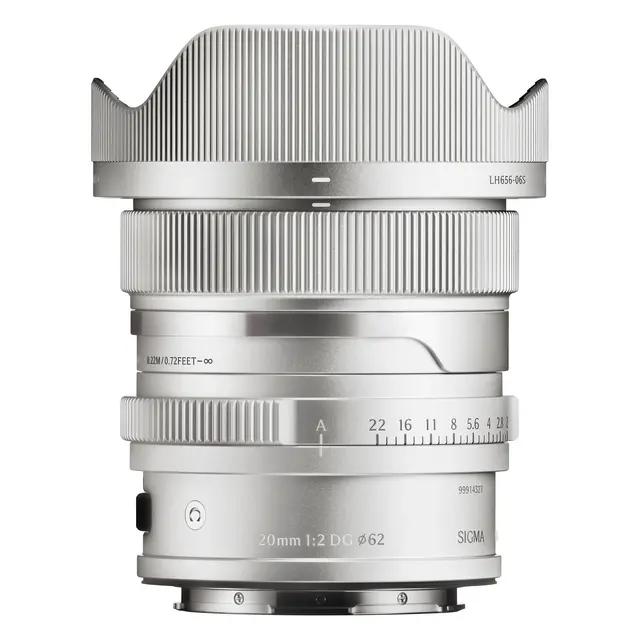 Sigma 20mm f/2 DG Contemporary Silver L-Mount. Sølv 