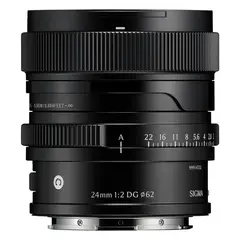 Sigma 24mm f/2 DG Contemporary Black Sony FE. Sort