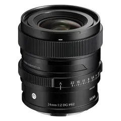 Sigma 24mm f/2 DG Contemporary Black Sony FE. Sort