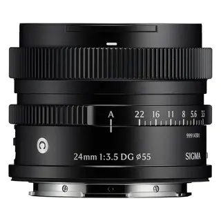 Sigma 24mm f/3.5 DG Contemporary Black Sony FE. Sort