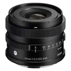Sigma 24mm f/3.5 DG Contemporary Black Sony FE. Sort