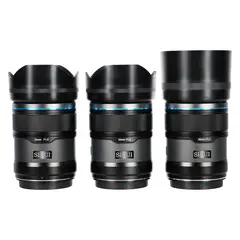 Sirui Sniper AF Kit 23, 33 &amp; 56mm f/1.2 APS-C. For Sony E-Mount. Black Carbon