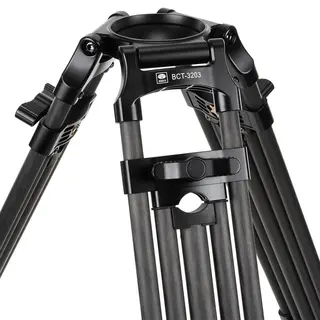 Sirui BCT-3203 Broadcast Video Tripod Kraftig Videostativ i karbon 100mm sk&#229;l