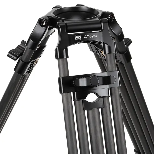 Sirui BCT-3203 Broadcast Video Tripod Kraftig Videostativ i karbon 100mm skål 