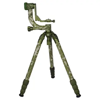 Sirui CT-3204+CH20 Camoflage Tripod+Gimb Fotostativ m/gimbal hode. Kamuflasje