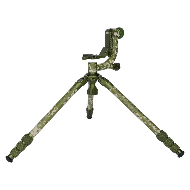 Sirui CT-3204+CH20 Camoflage Tripod+Gimb Fotostativ m/gimbal hode. Kamuflasje 