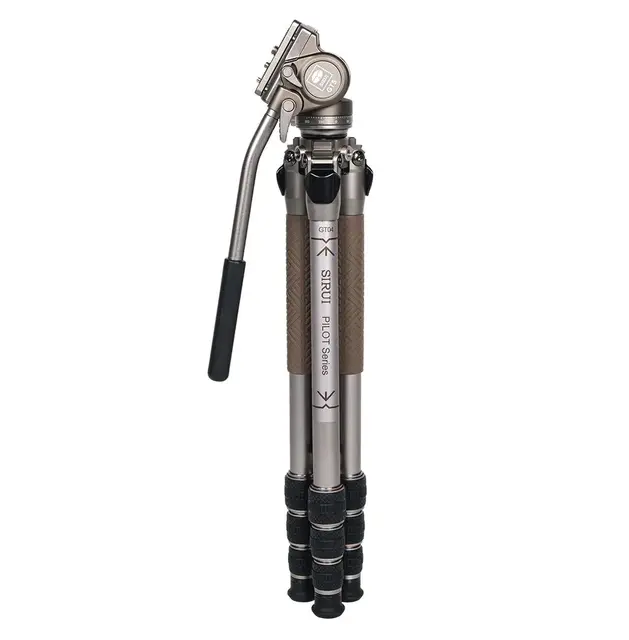 Sirui Pilot Series Alu Tripod Kit Grey GT04 stativ + GT5 videohode. 