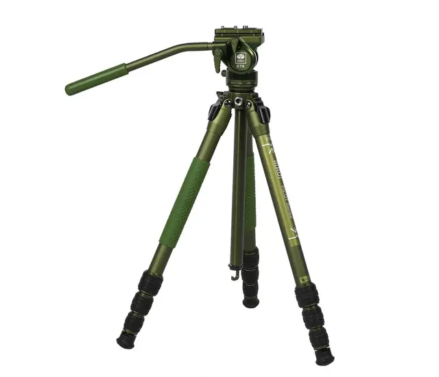 Sirui Pilot Series Alu Tripod Kit Green GT04 stativ + GT5 videohode. 