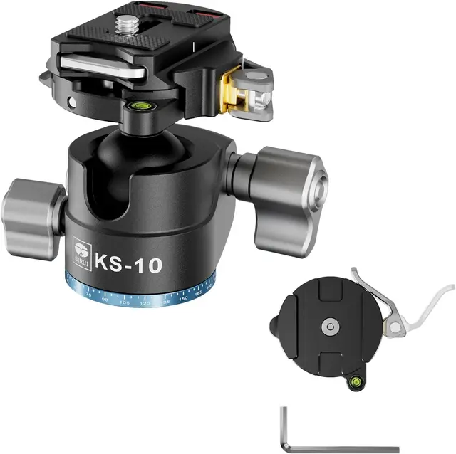 Sirui KS-10 Ball head Panning top Kulehode Arca Swiss feste 