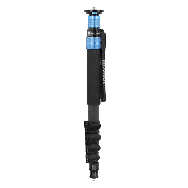 Sirui P-325FL Monopod m/støttefot Lang Ettbensstativ i karbon Max 1,7m 