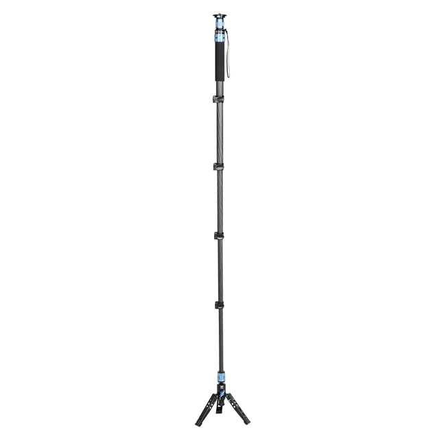 Sirui P-325FL Monopod m/støttefot Lang Ettbensstativ i karbon Max 1,7m 