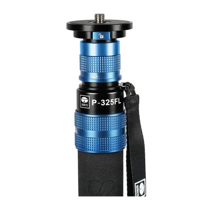 Sirui P-325FL Monopod m/støttefot Lang Ettbensstativ i karbon Max 1,7m 