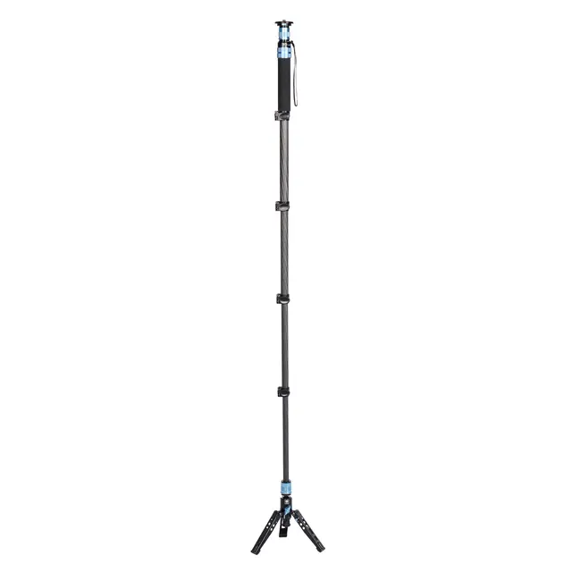 Sirui P-325FS Monopod m/støttefot Kort Ettbensstativ i karbon Max 1,4m 