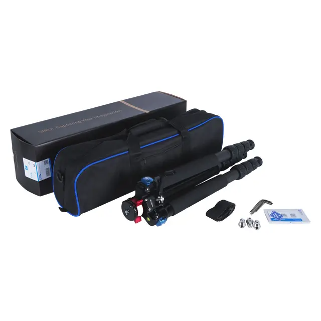 Sirui R-4214E Pro Carbon Fibre Tripod Fotostativ Karbon. Med Geared CC 