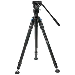 Sirui SVS60+S3 One-Step Height-Adjustmen Carbon Fiber Video Tripod Kit