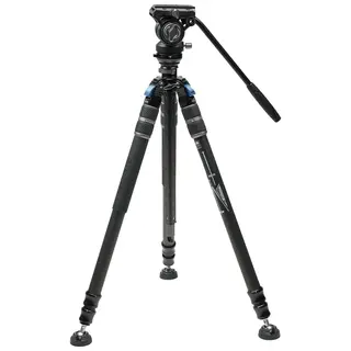 Sirui SVS60+S3 One-Step Height-Adjustmen Carbon Fiber Video Tripod Kit