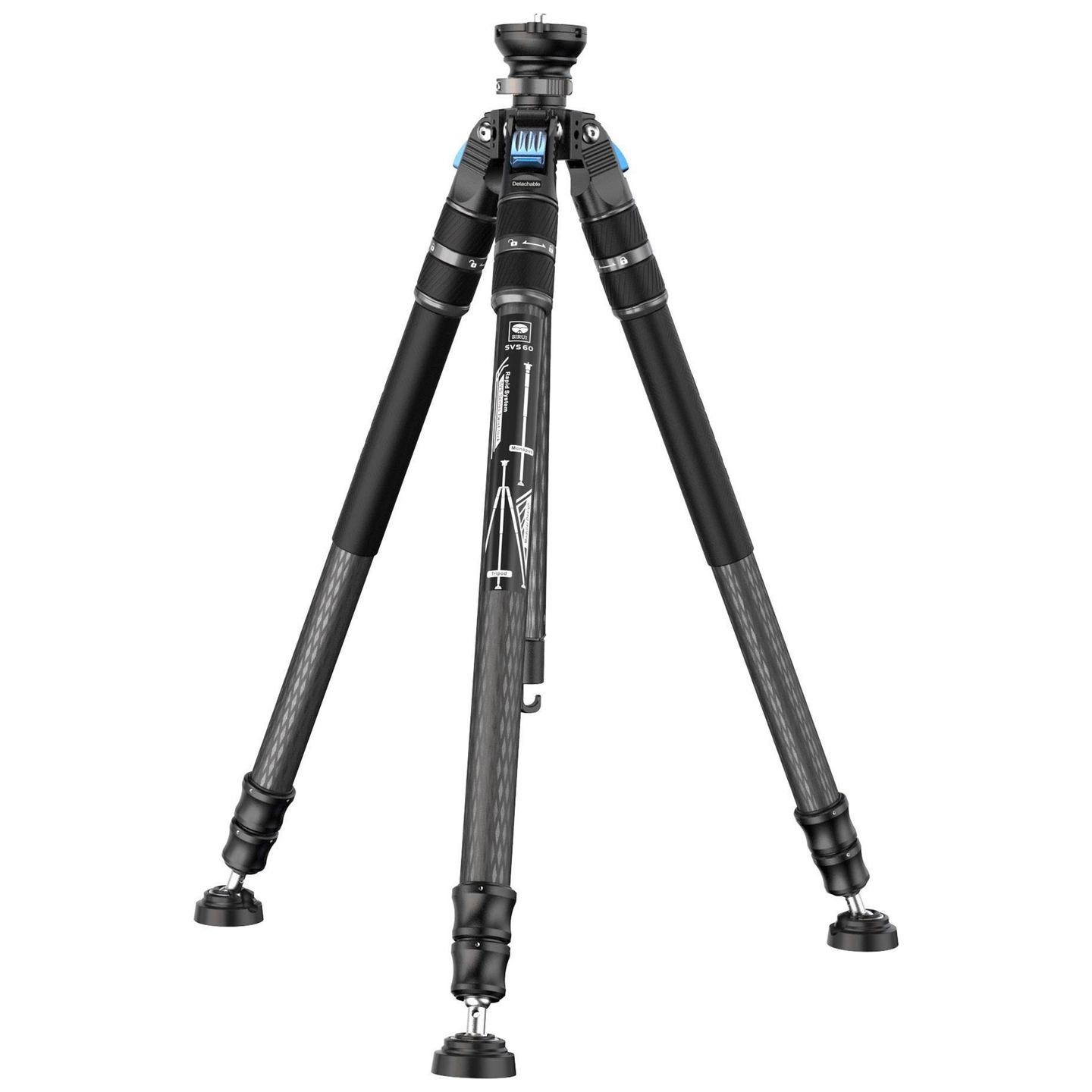 Sirui SVS60 One-Step Height-Adjustment Carbon Fiber Video Tripod