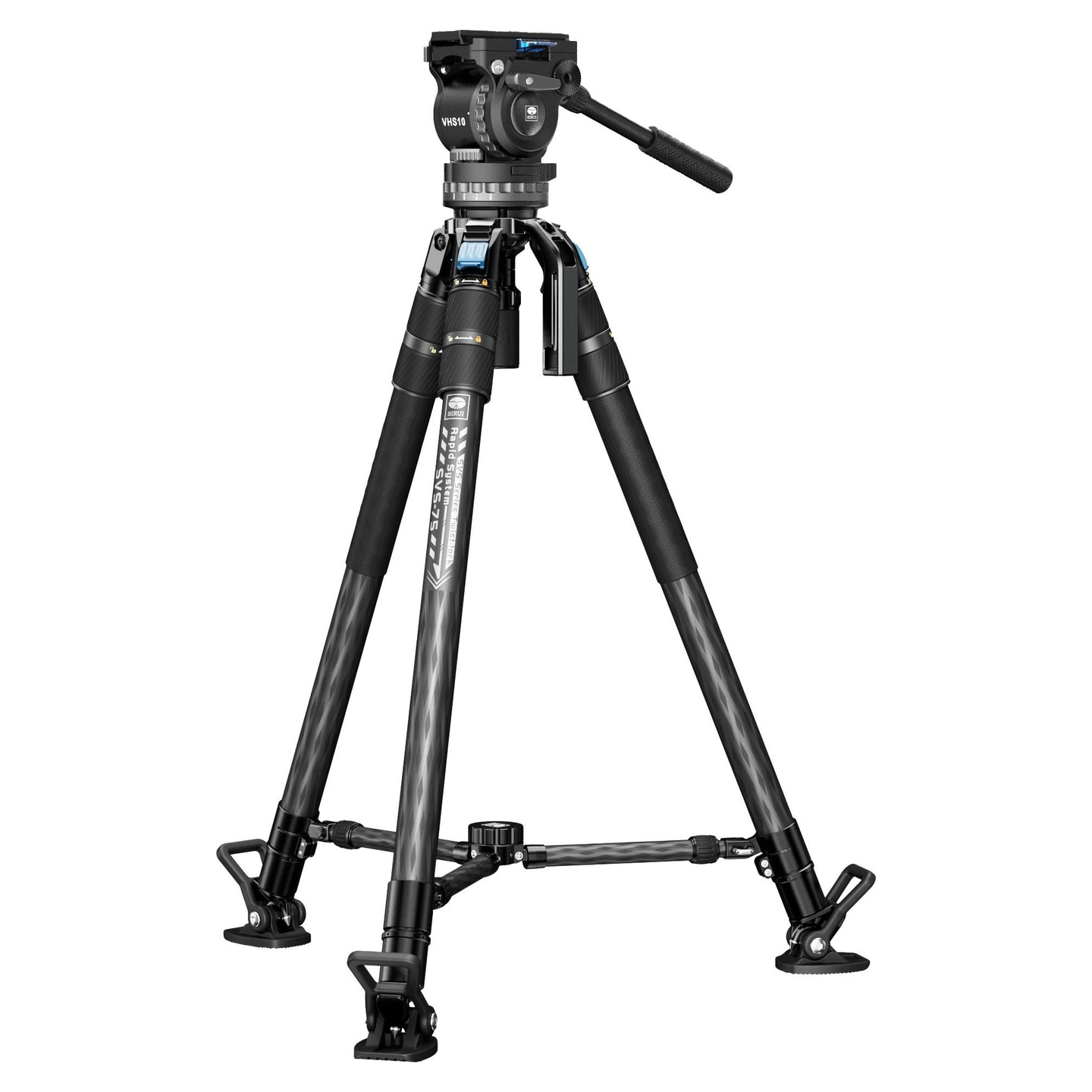 Sirui SVS75+VHS10 Pro Video Tripod Kit Rapid Videostativ m/hode