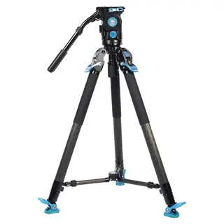 Sirui Pro Video Tripod Rapid SVT-75 PRO Med Fluid Head SVH15