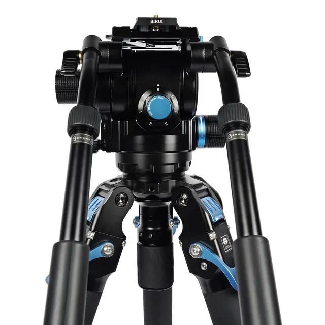 Sirui Pro Video Tripod Rapid SVT-75 PRO Med Fluid Head SVH15 