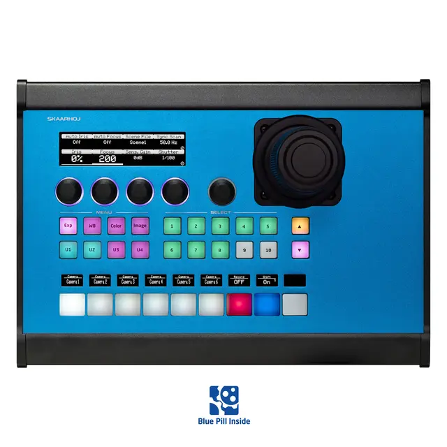 Skaarhoj PTZ Pro V2 Hall Effect w/Hall Effect Joystick, Blue Pill 