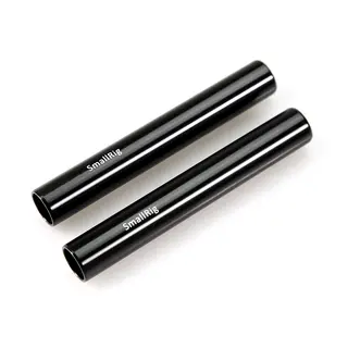 SmallRig 1049 Alu Rods 15mm 10 cm 2pk 2 stk 10cm Sort 15mm r&#248;r