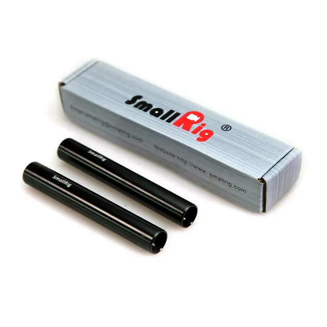 SmallRig 1049 Alu Rods 15mm 10 cm 2pk 2 stk 10cm Sort 15mm rør 