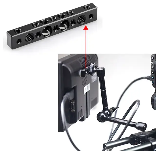 SmallRig Cheese Bar with 1/4 Inch and 3/8 Inch Screw Hole 1091