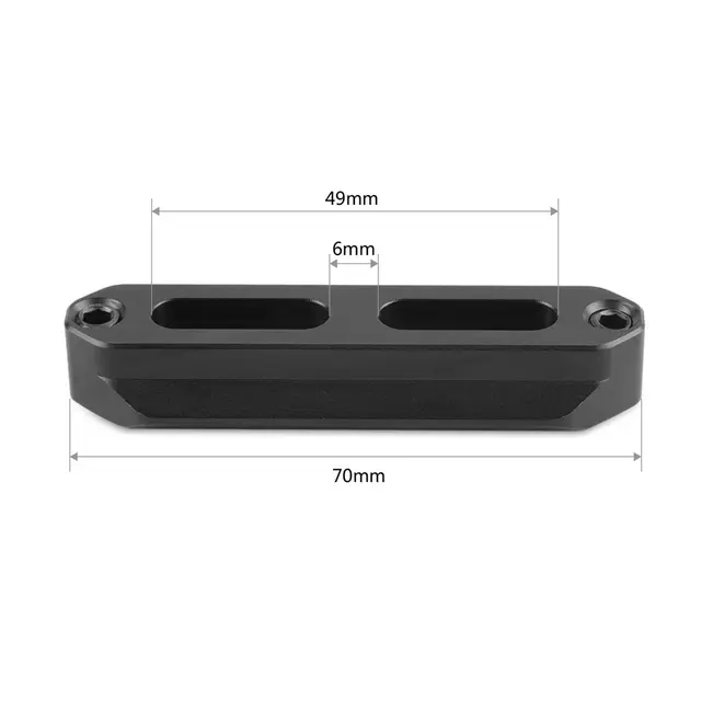SmallRig 1195B Quick Rel Safety Rail 7cm 7cm Nato Skinne til Kamerabur 