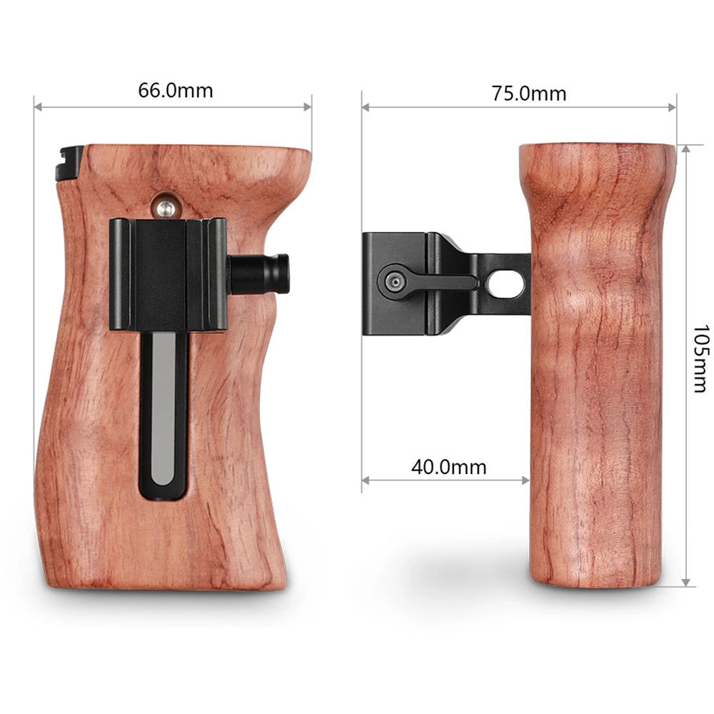 SmallRig 2187 Wooden NATO Side Handle Sidehåntak for Cage