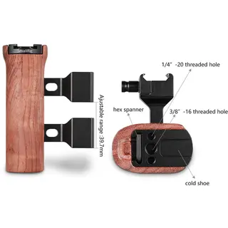 SmallRig 2187 Wooden NATO Side Handle Sideh&#229;ntak for Cage