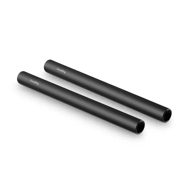 SmallRig 1051 Alu Rods 15mm 20 cm 2pk 2 stk 20cm Sort 15mm rør 