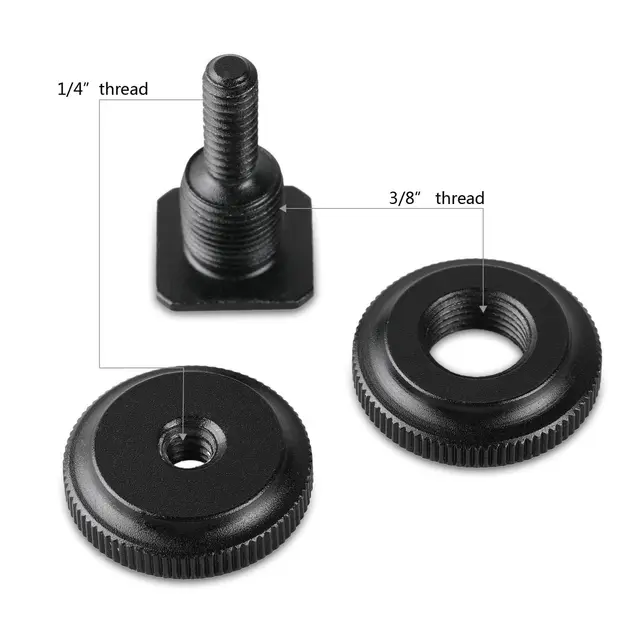 SmallRig 1631 Cold Shoe Adapter 2pk Omvendt blitssko. 2pk 