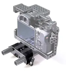 SmallRig 1674 Baseplate 15mm Rod Clamp Unviersal Base m/dobbel rørklemme 15mm