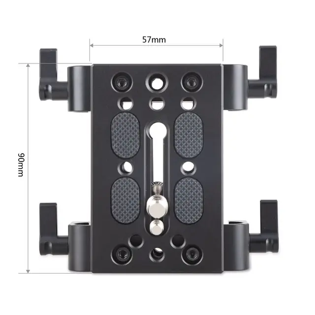 SmallRig 1798 Baseplate med Rod Clamp m/ dobbel 15 mm rod clamp 