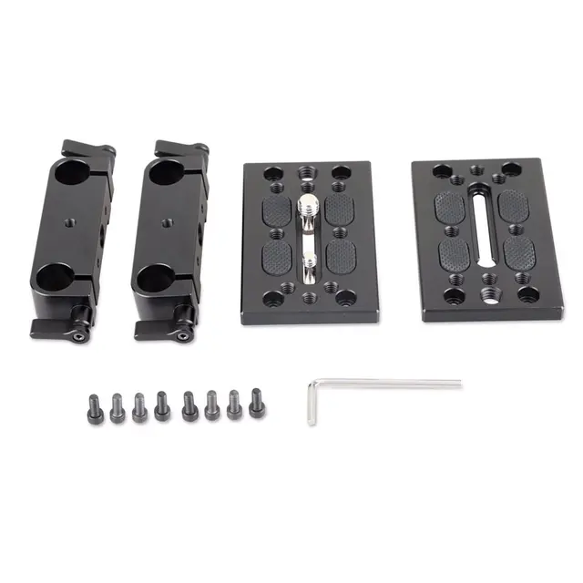SmallRig 1798 Baseplate med Rod Clamp m/ dobbel 15 mm rod clamp 