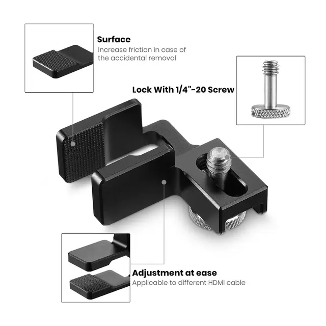 SmallRig 1822 HDMI Cable Clamp Kabel holder for kamerabur 