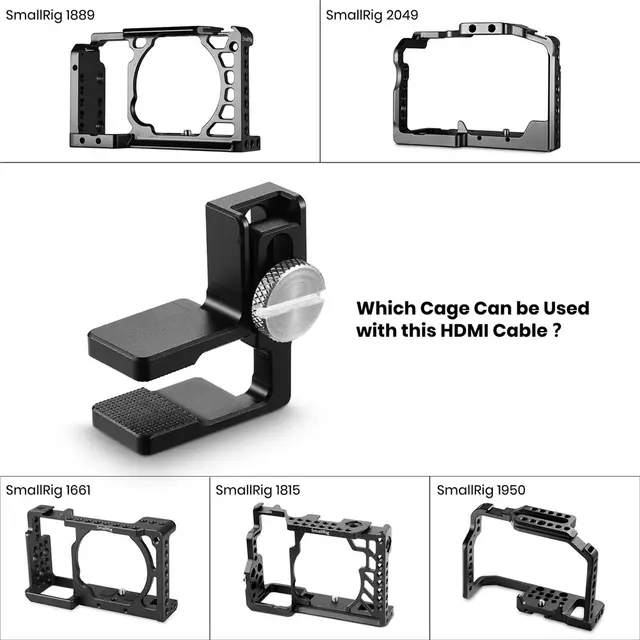 SmallRig 1822 HDMI Cable Clamp Kabel holder for kamerabur 