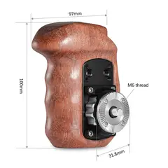 SmallRig 1941B Right Side Wooden Grip med Arri Rosette