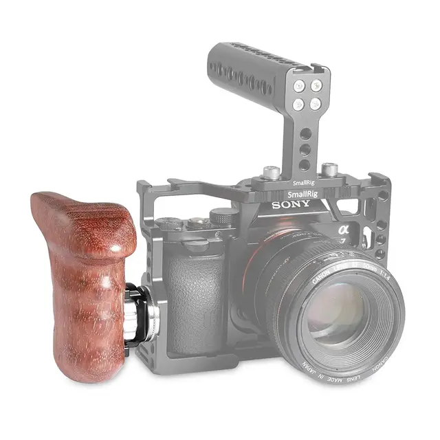 SmallRig 1941B Right Side Wooden Grip med Arri Rosette 