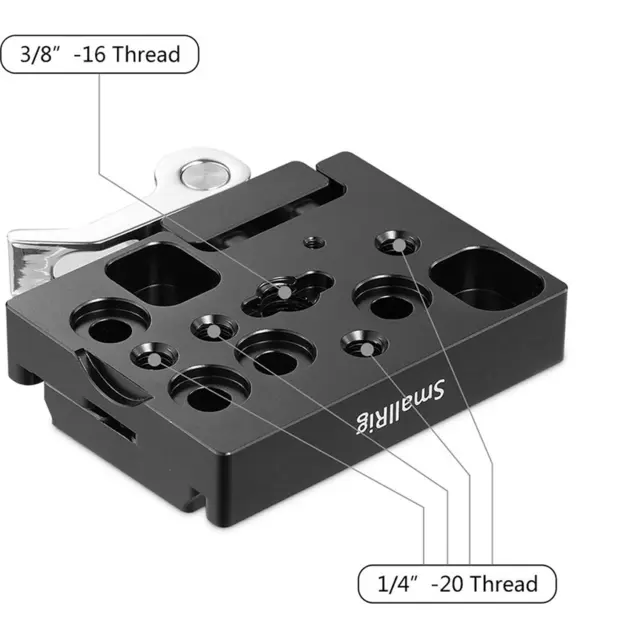 SmallRig 2144B Quick Release Arca-Type Hurtigfeste base og festeplate 