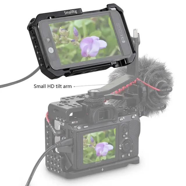 SmallRig 2177 Cage for SmallHD 501 & 502 Monitor Bur inkl sol-skjerm 