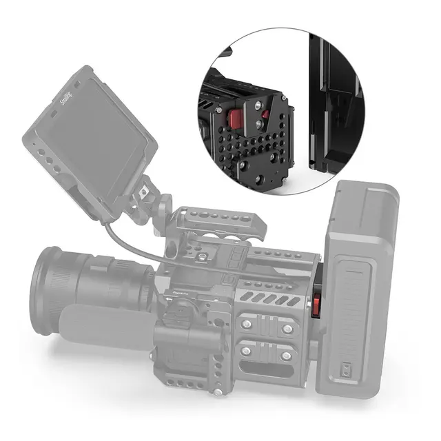 SmallRig 2801 Mini V-Lock Assembly Pakke Mini V-Lock festeplate 