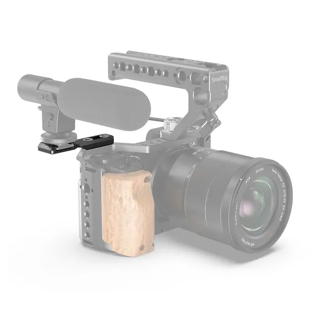 SmallRig 2879 Cold Shoe Extension Plate til cage. Forskyver blitsskofestet 