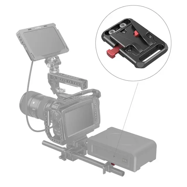 SmallRig Mini V Mount Battery Plate with Belt Clip 2990