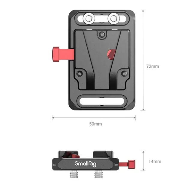 SmallRig Mini V Mount Battery Plate with Belt Clip 2990