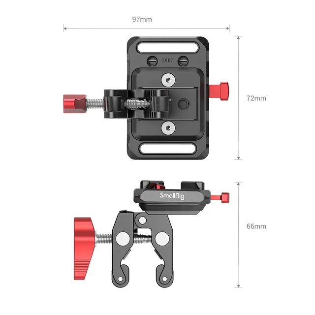 SmallRig 2989 Battery Plate Mini V-Mount Med Crab Clamp 